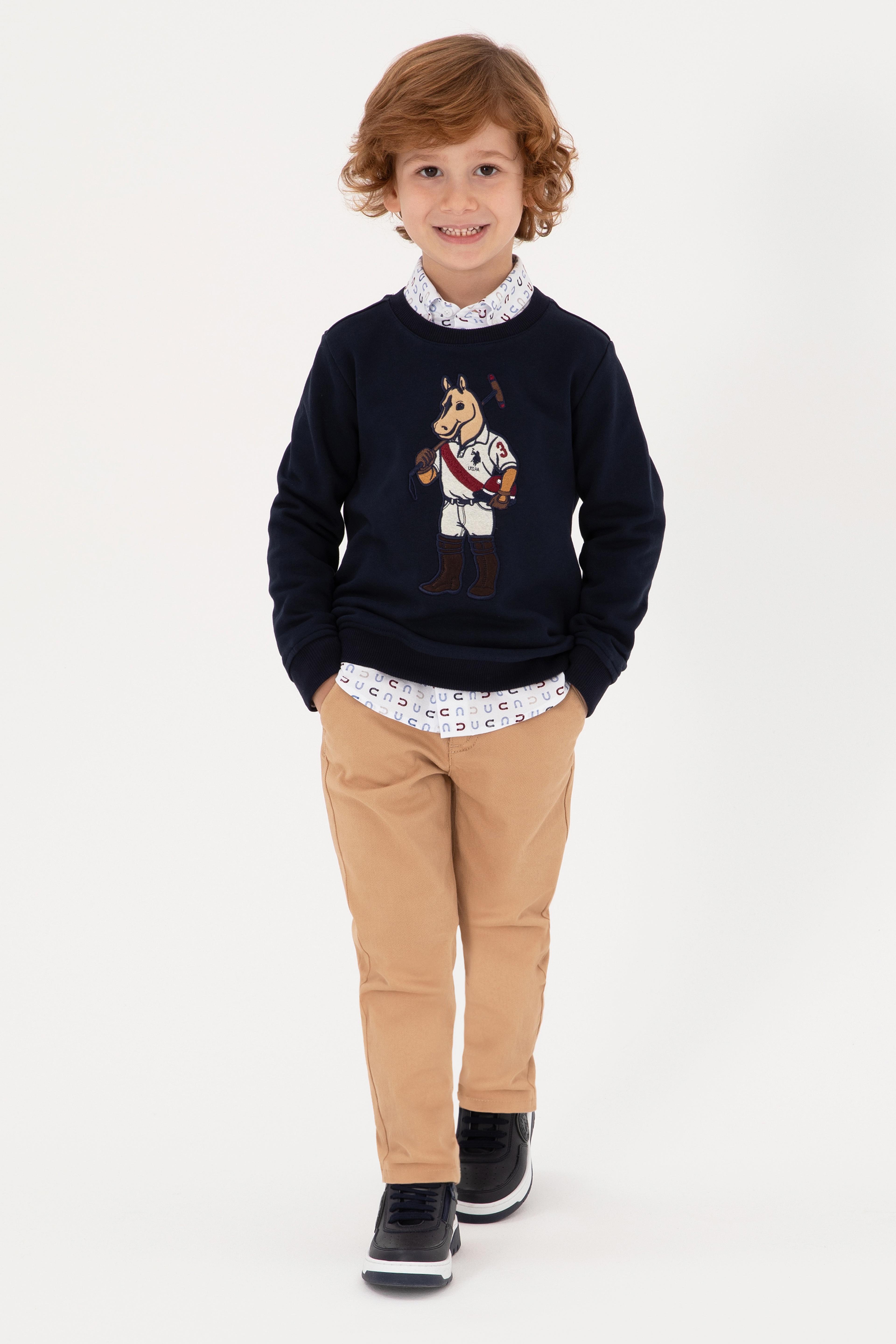 Erkek Çocuk Camel Kanvas Pantolon - Image 2