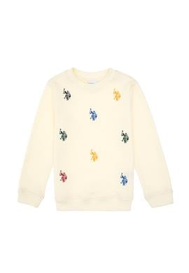 Erkek Çocuk Krem Bisiklet Yaka Sweatshirt - 50316501014