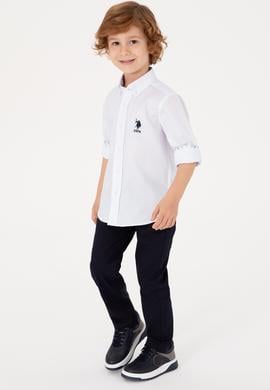 Erkek Çocuk Beyaz Uzun Kollu Gömlek - 50316701019