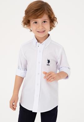 Erkek Çocuk Beyaz Uzun Kollu Gömlek - 50316701019