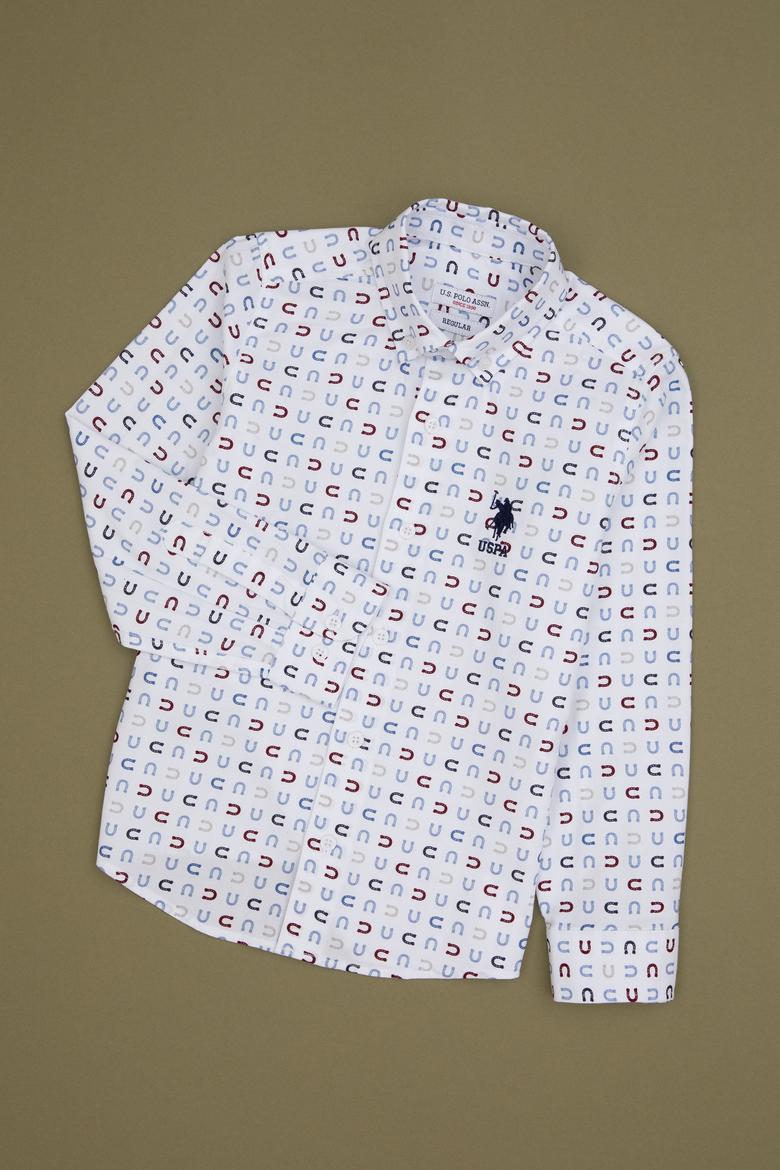 Erkek Çocuk Beyaz Uzun Kollu Gömlek - 50316682009