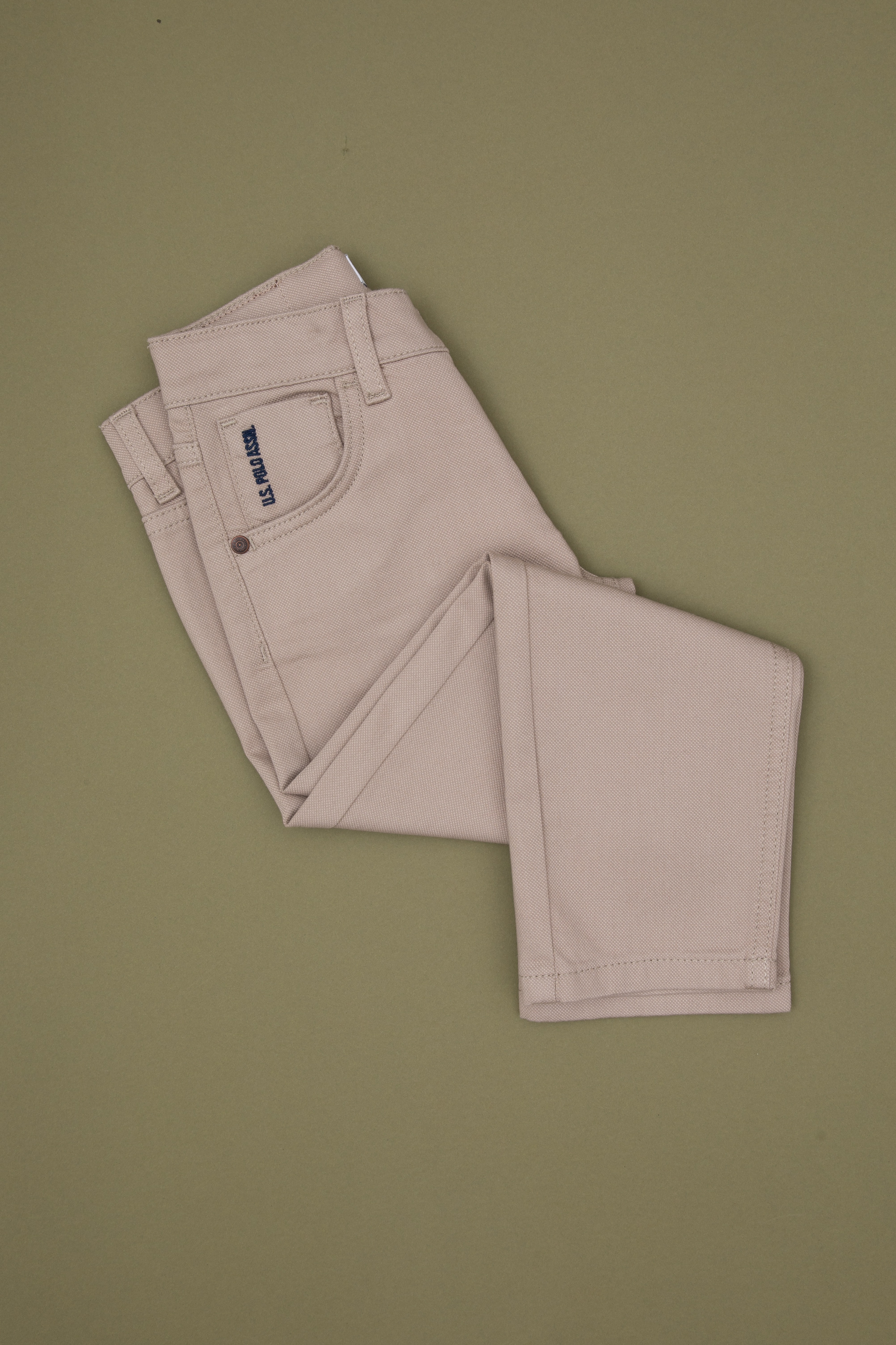 Erkek Çocuk Koyu Bej Kanvas Pantolon - Image 3
