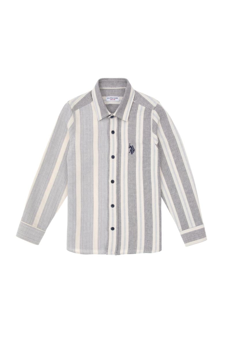 Erkek Çocuk Saks Uzun Kollu Gömlek - 50316691002