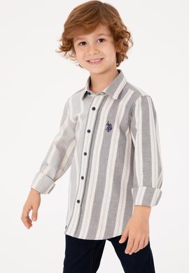 Erkek Çocuk Saks Uzun Kollu Gömlek - 50316691002
