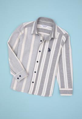 Erkek Çocuk Saks Uzun Kollu Gömlek - 50316691002