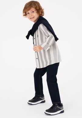 Erkek Çocuk Saks Uzun Kollu Gömlek - 50316691002