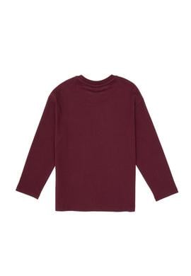 Erkek Çocuk Bordo Bisiklet Yaka Süprem Sweatshirt - 50316489045