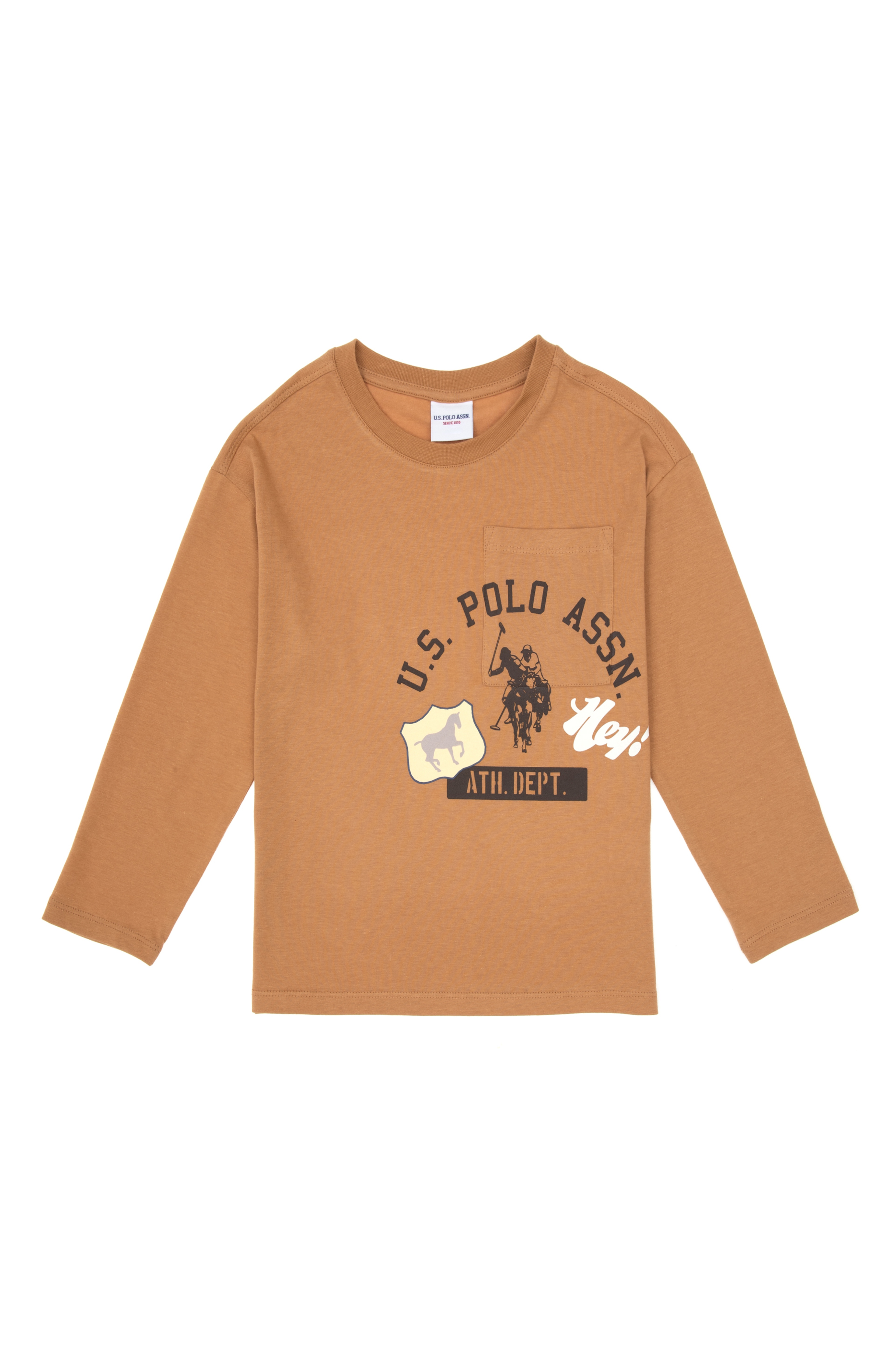 Erkek Çocuk Camel Bisiklet Yaka Süprem Sweatshirt