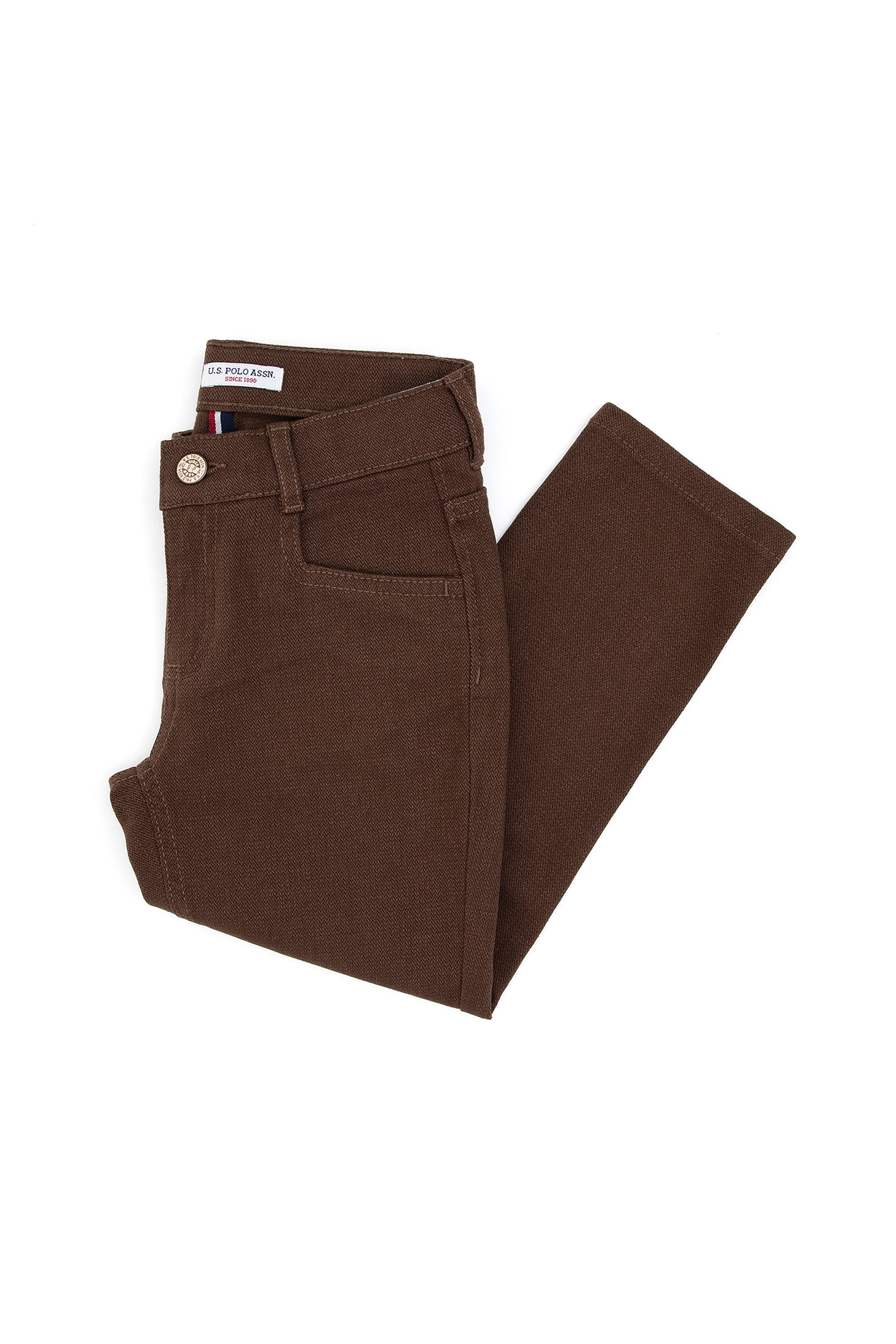 Erkek Çocuk Kahverengi Kanvas Pantolon - Image 3
