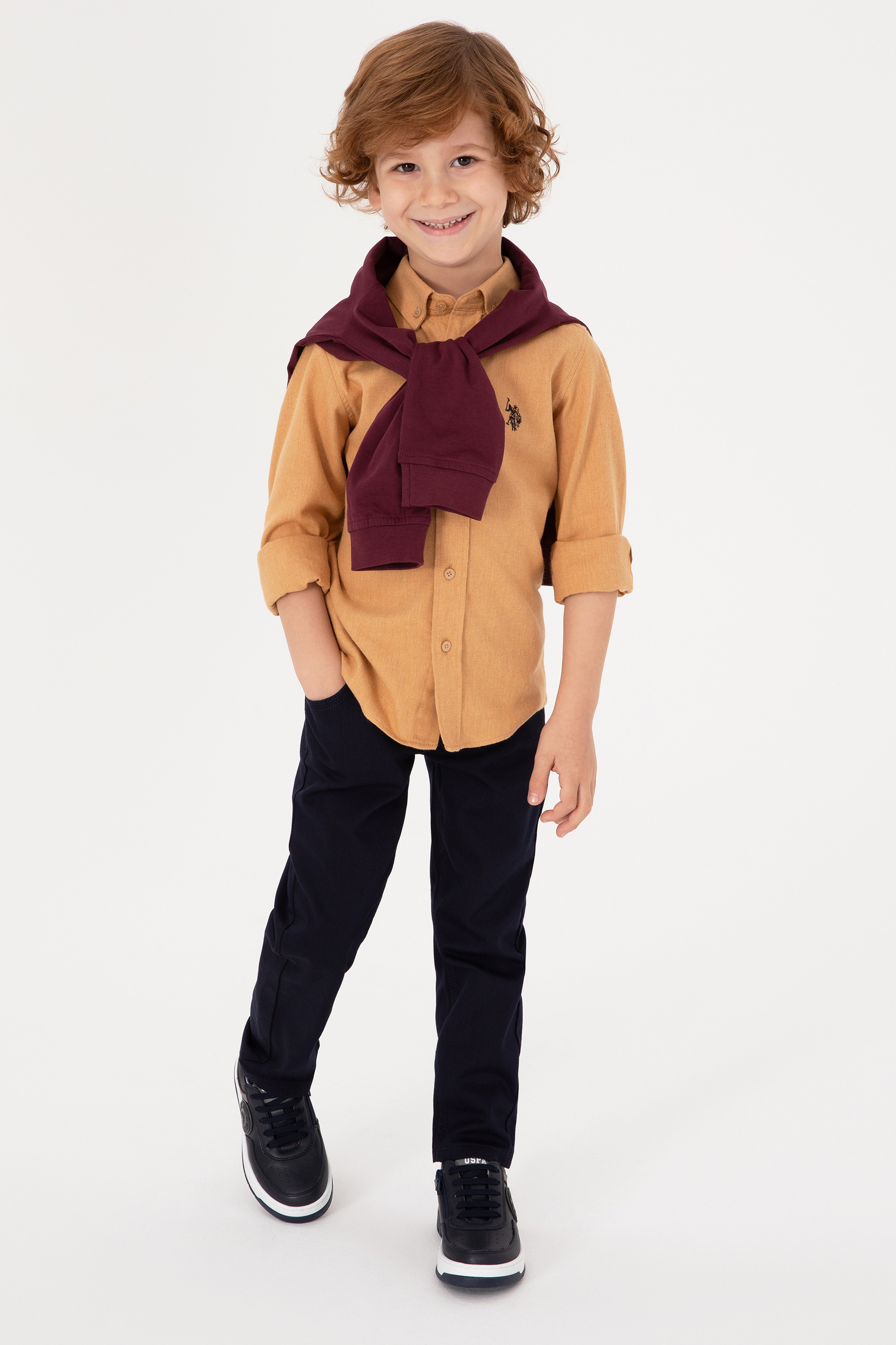 Erkek Çocuk Lacivert Kanvas Pantolon - Image 1