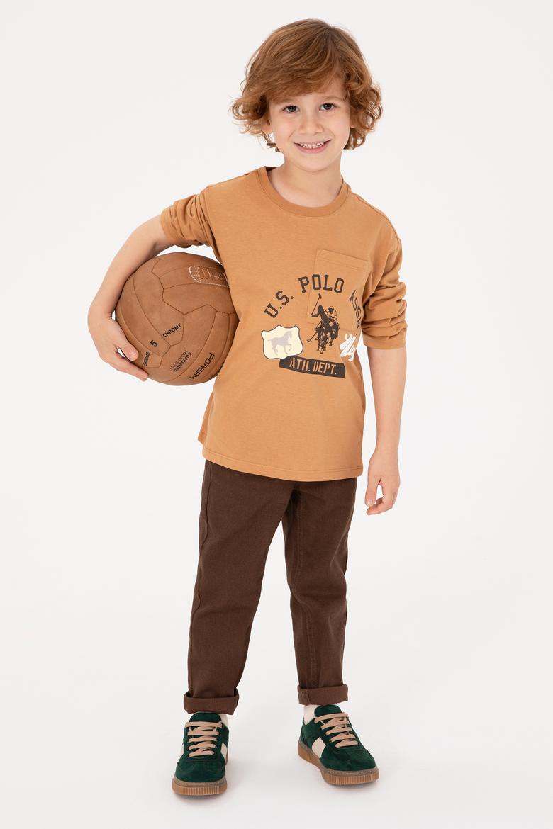 Erkek Çocuk Kahverengi Kanvas Pantolon - 50317273018