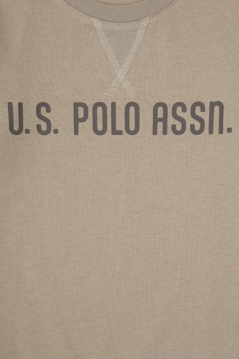 Erkek Çocuk Açık Haki Bisiklet Yaka Sweatshirt - 50314939062