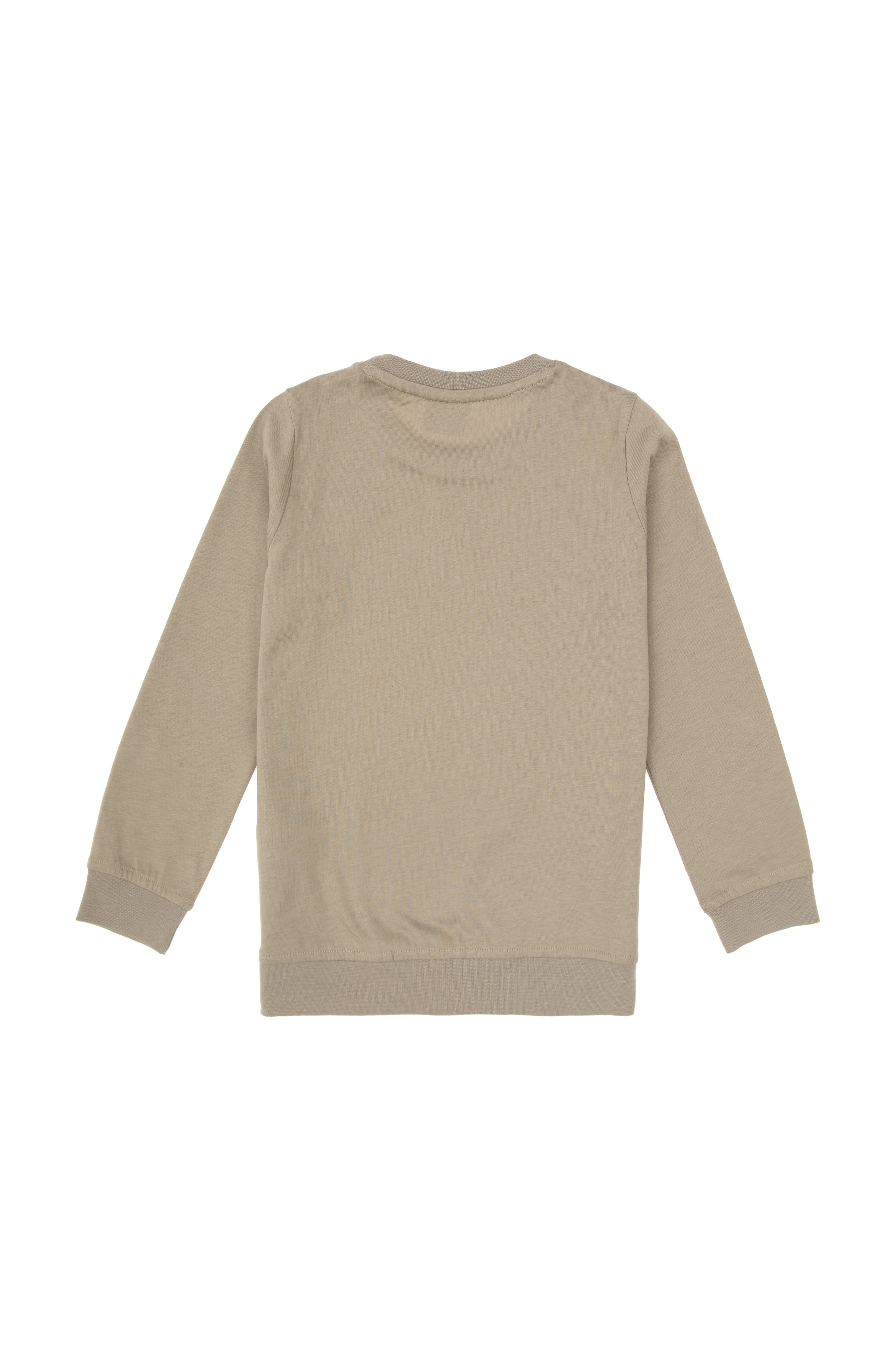 Erkek Çocuk Açık Haki Bisiklet Yaka Sweatshirt