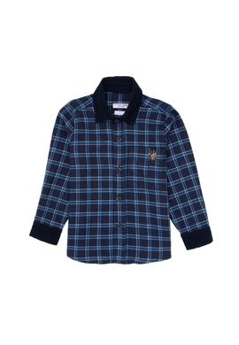 Erkek Çocuk İndigo Uzun Kollu Gömlek - 50316674046