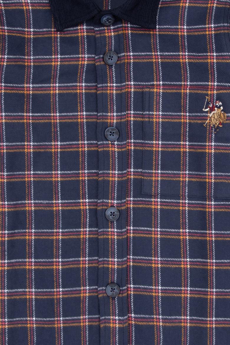 Erkek Çocuk Lacivert Uzun Kollu Gömlek - 50316674008