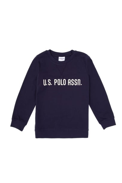 Erkek Çocuk Mürdüm Bisiklet Yaka Sweatshirt