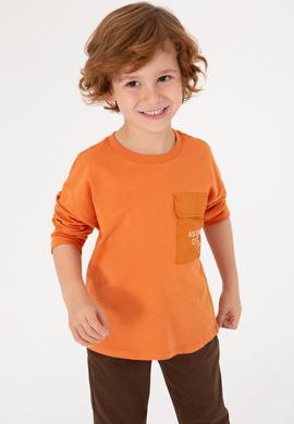 Erkek Çocuk Bakır Bisiklet Yaka Süprem Sweatshirt - 50316417033