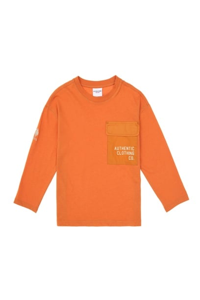 Erkek Çocuk Bakır Bisiklet Yaka Süprem Sweatshirt