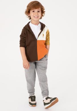 Erkek Çocuk Gri Melanj Eşofman Altı - 50313976045