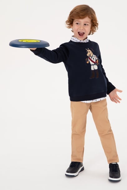 Erkek Çocuk Lacivert Sweatshirt