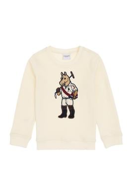 Erkek Çocuk Krem Bisiklet Yaka Sweatshirt - 50316472012