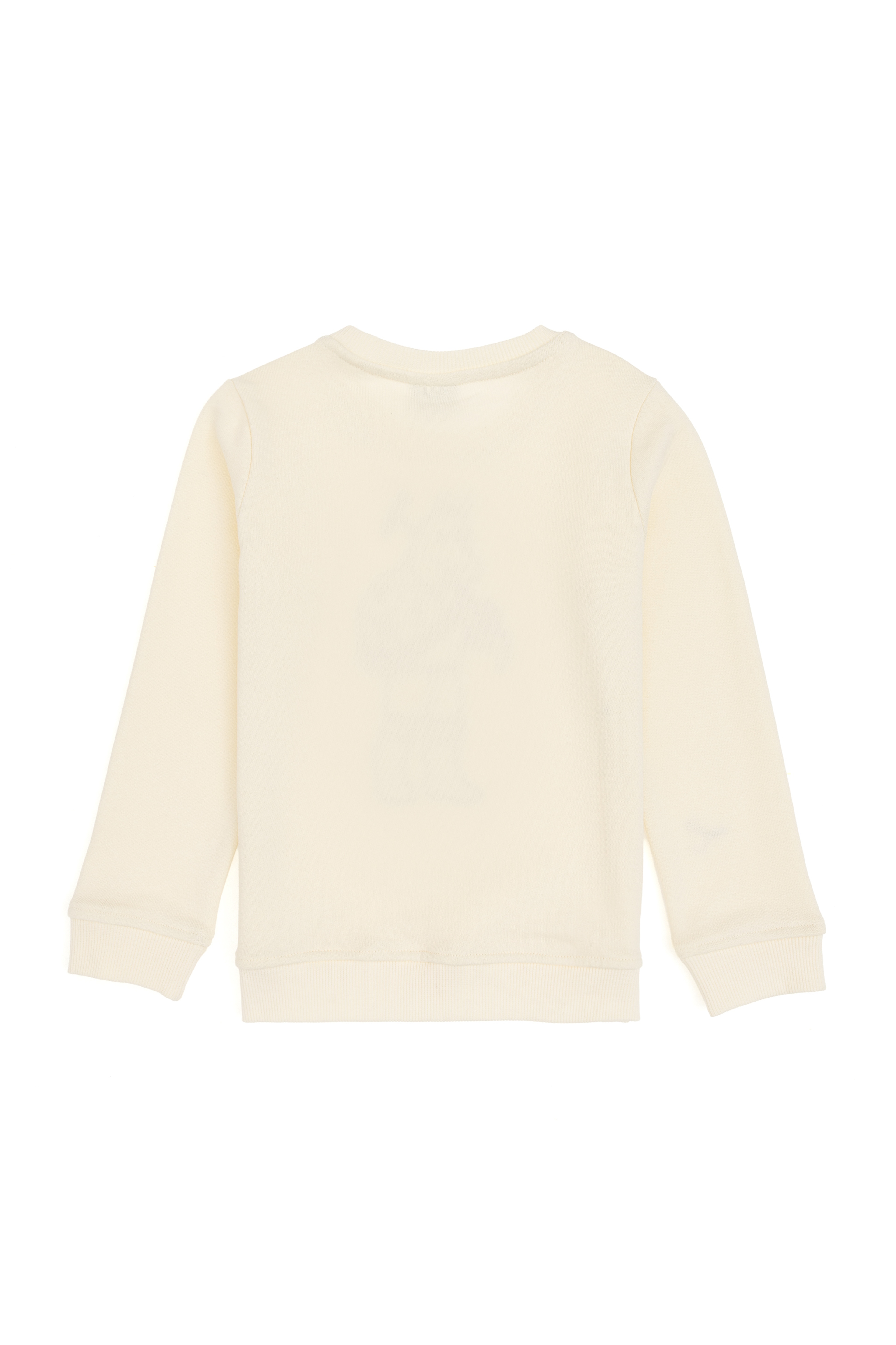 Erkek Çocuk Krem Bisiklet Yaka Sweatshirt - Image 3