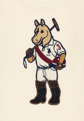 Erkek Çocuk Krem Bisiklet Yaka Sweatshirt - 50316472012