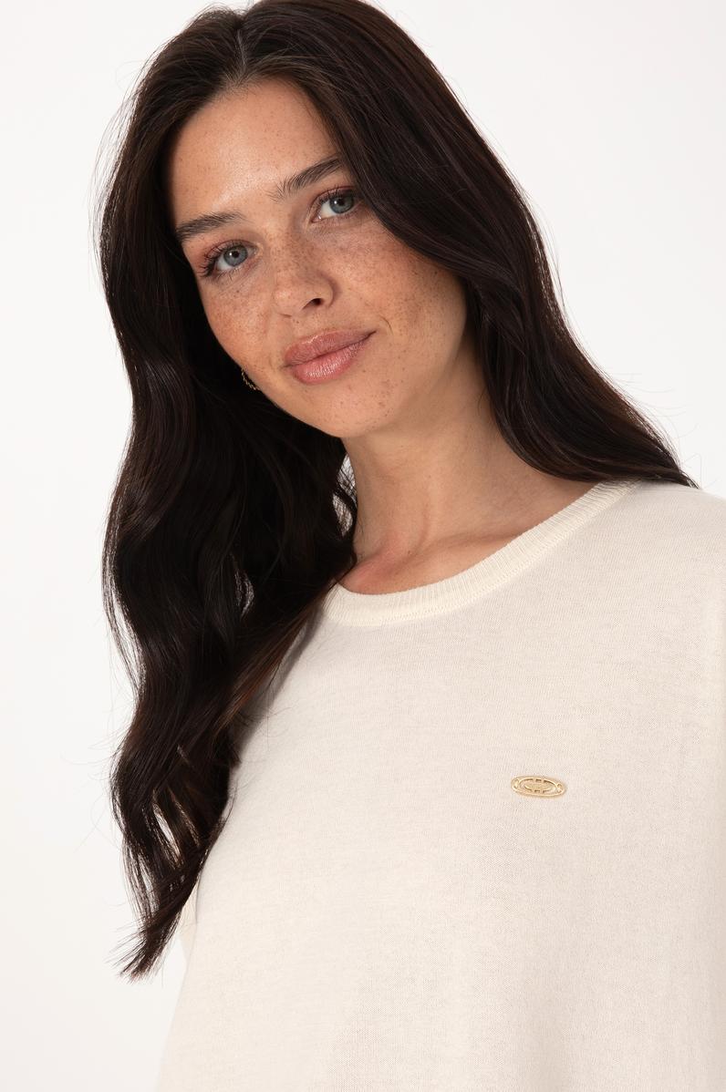 Kadın Krem Basic Kazak