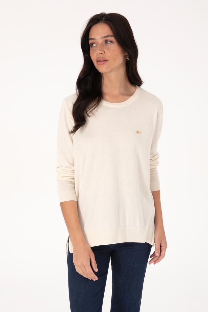 Kadın Krem Basic Kazak