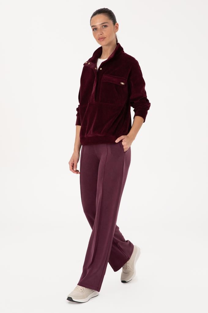 Kadın Bordo Eşofman Altı