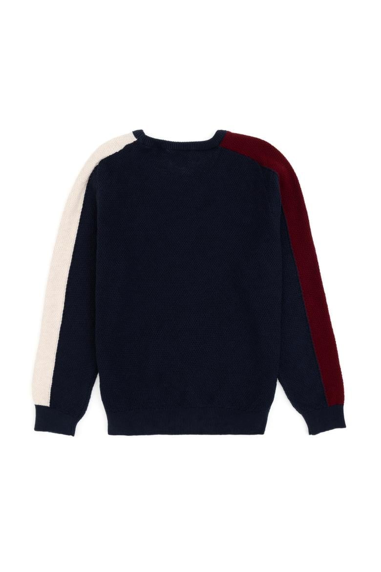 Erkek Çocuk Lacivert Bisiklet Yaka Kazak - 50311133004