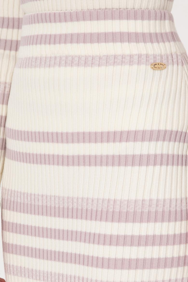 Kadın Krem Triko Etek - 50309618006