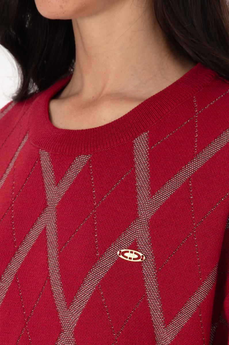 Kadın Koyu Frambuaz Kazak