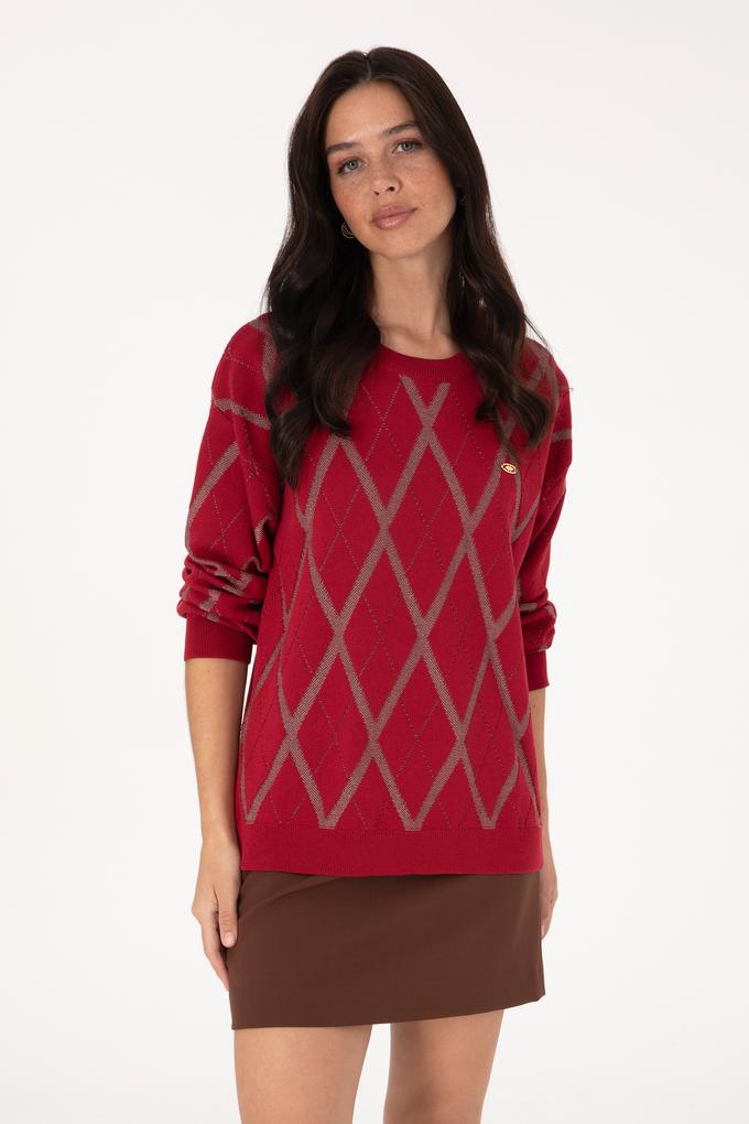 Kadın Koyu Frambuaz Kazak