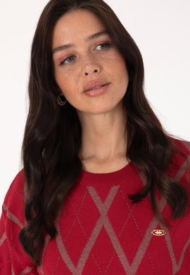 Kadın Koyu Frambuaz Kazak - 50310063005