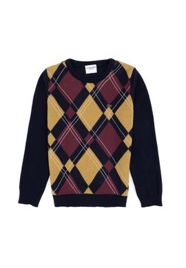 Erkek Çocuk Lacivert Bisiklet Yaka Kazak - 50311143024