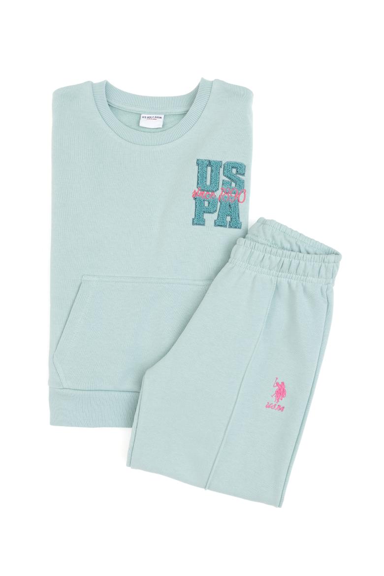 Kız Çocuk Su Yeşili Pijama Takımı