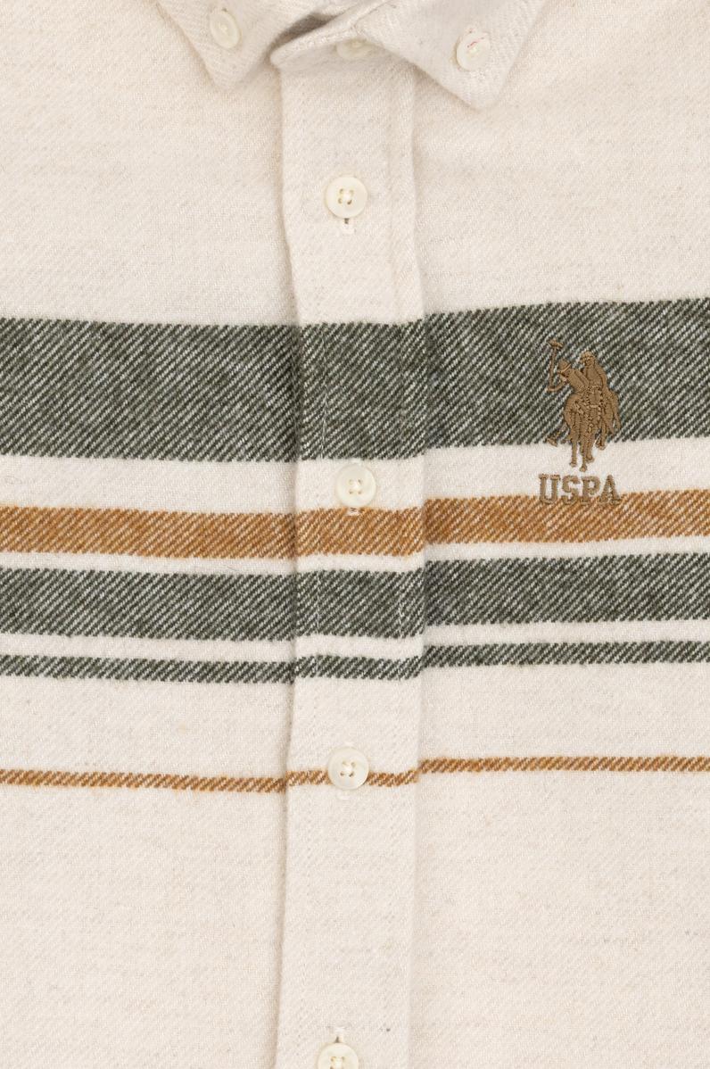 Erkek Çocuk Krem Uzun Kollu Gömlek