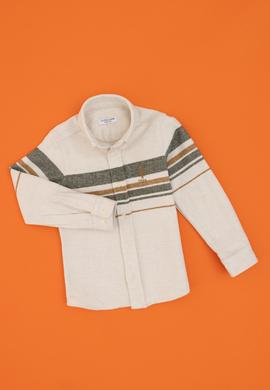 Erkek Çocuk Krem Uzun Kollu Gömlek - 50315300001