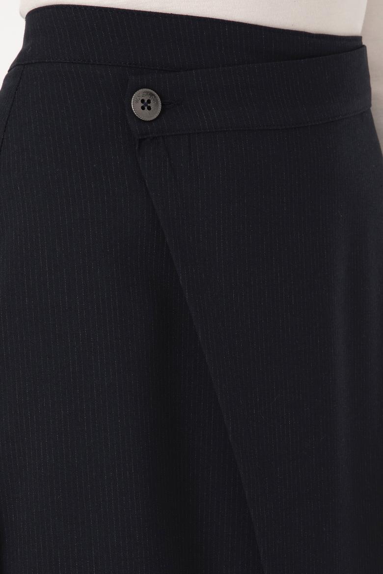 Kadın Lacivert Dokuma Etek - 50309272001