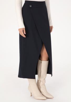Kadın Lacivert Dokuma Etek - 50309272001
