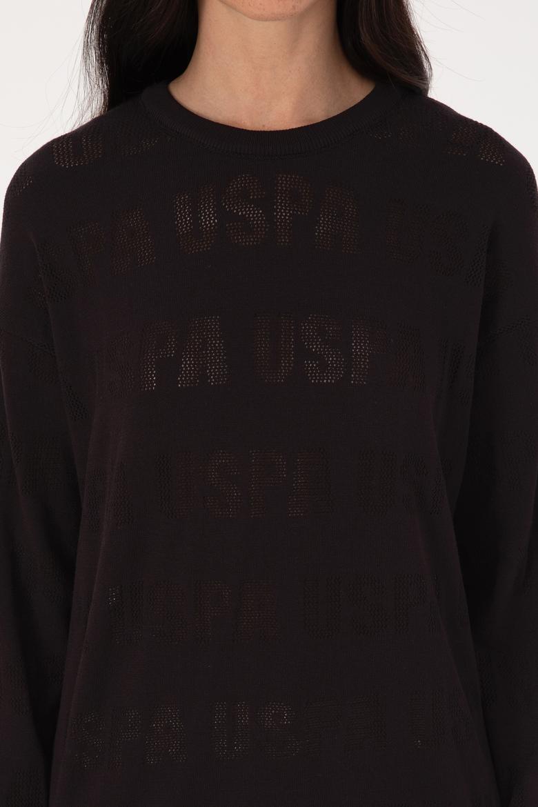 Kadın Bisiklet Yaka Siyah Kazak - 50309651018