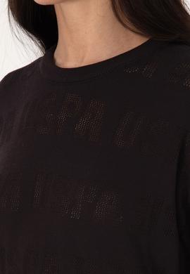 Kadın Bisiklet Yaka Siyah Kazak - 50309651018