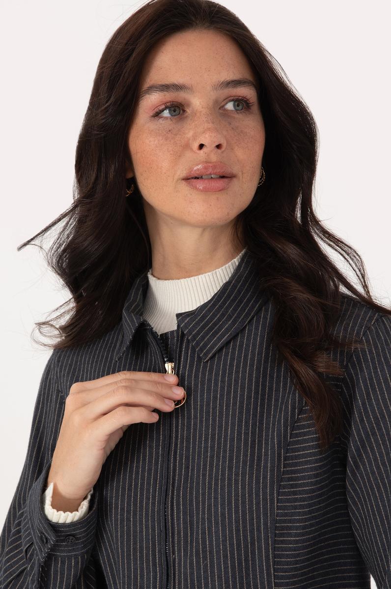 Kadın Lacivert DOKUMA MONT