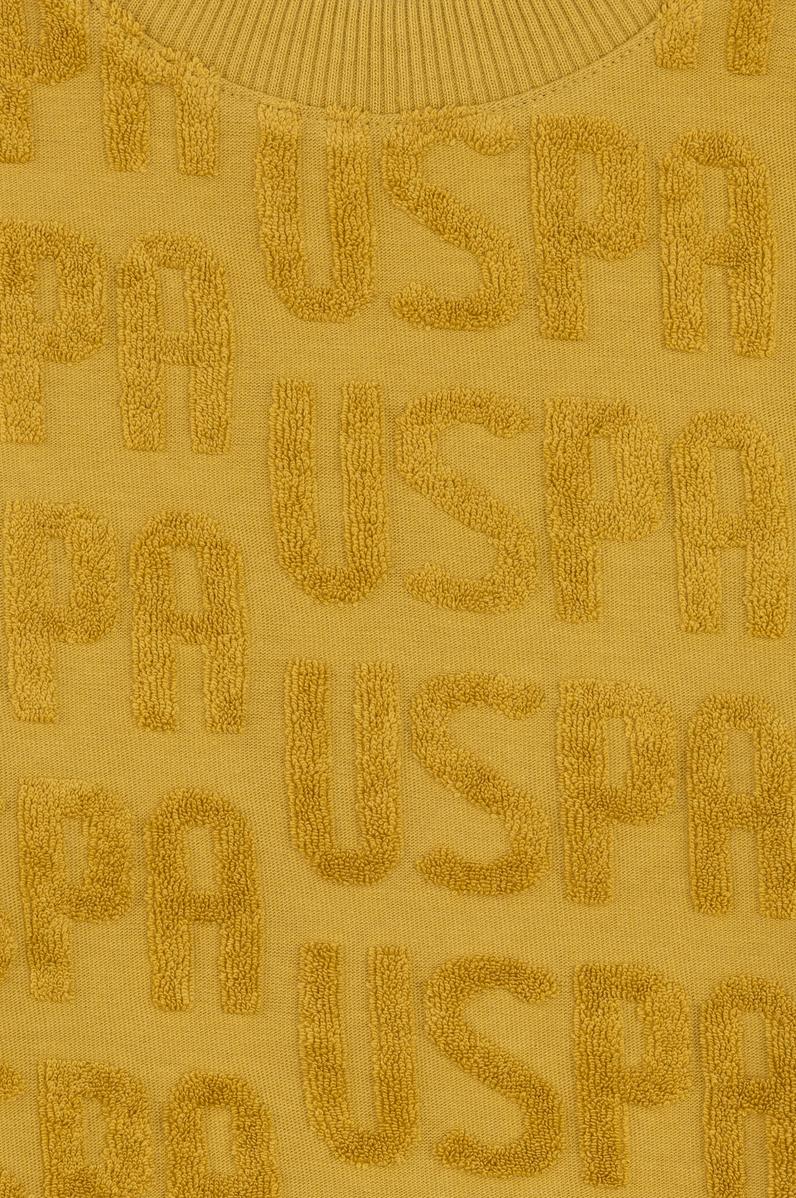 Erkek Çocuk Hardal Bisiklet Yaka Sweatshirt