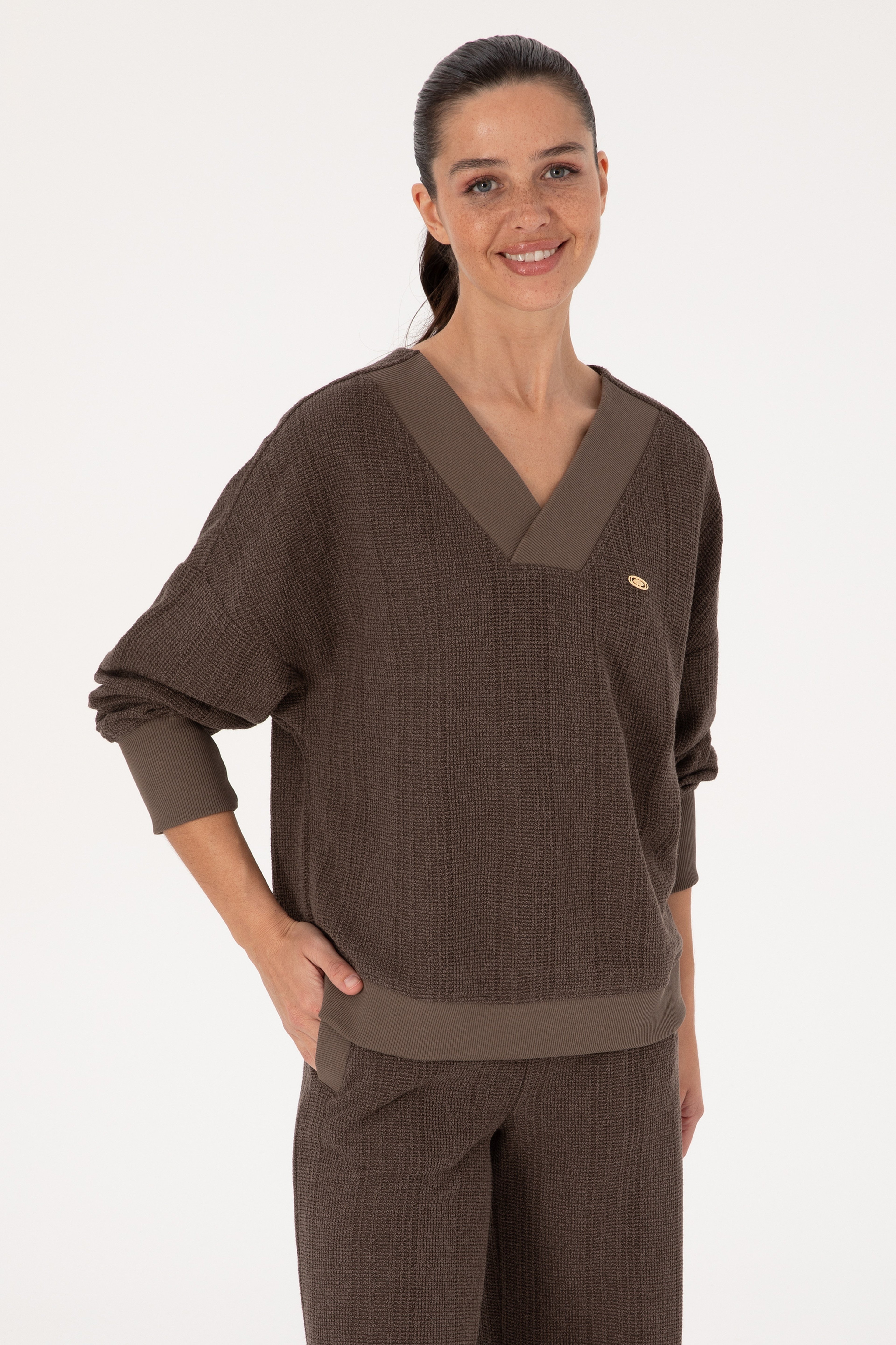 Kadın Vizon Sweatshirt - Image 1
