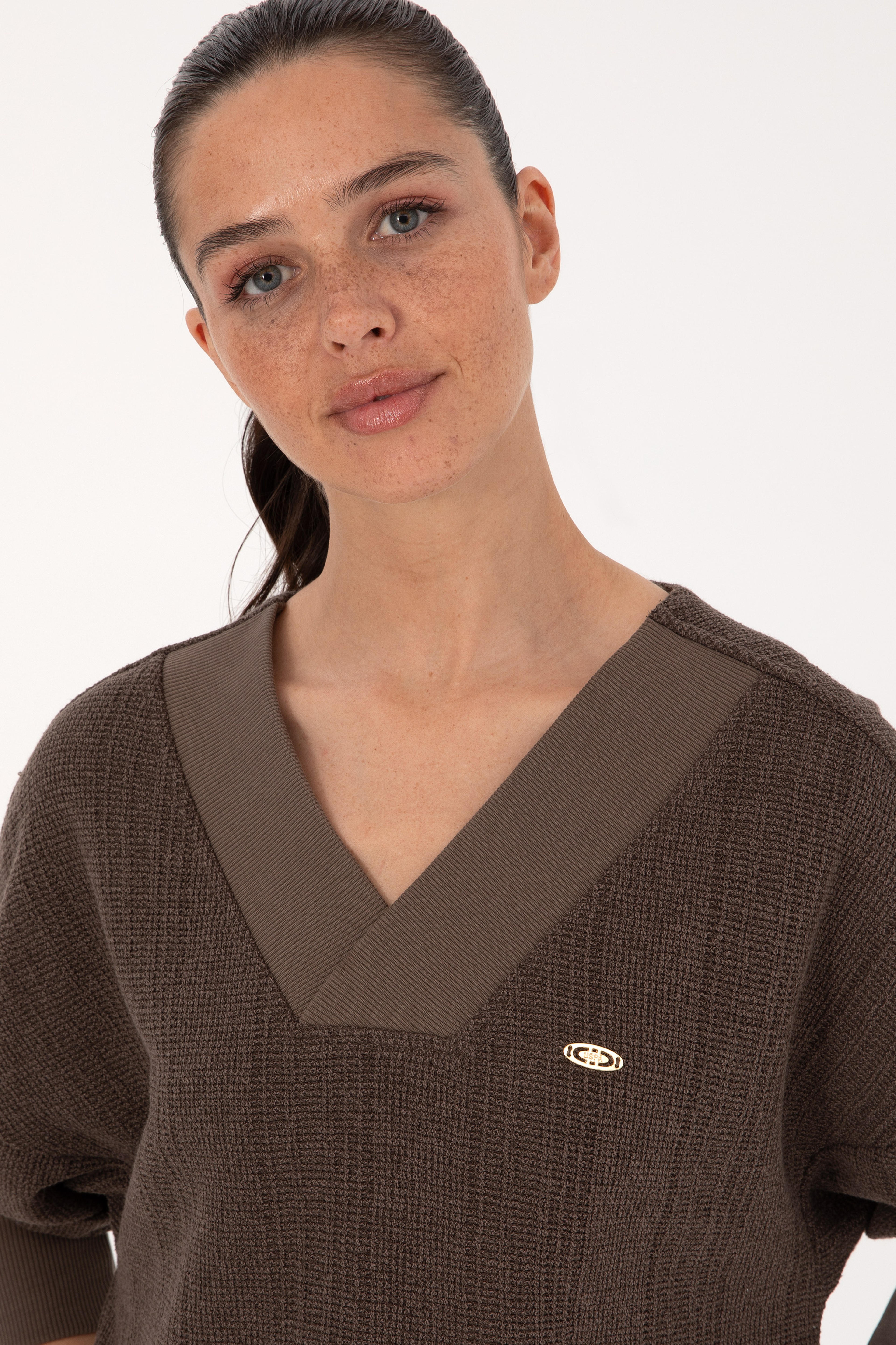 Kadın Vizon Sweatshirt - Image 2