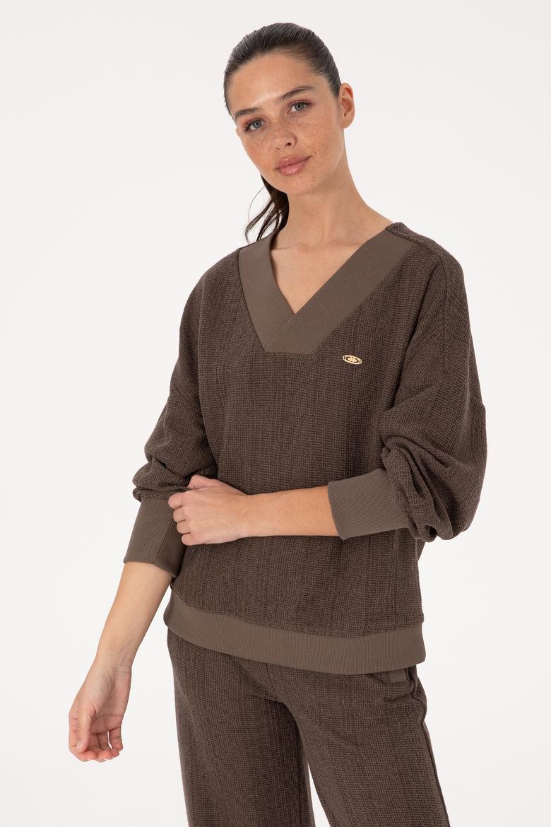 Kadın Vizon Sweatshirt - 50309439014