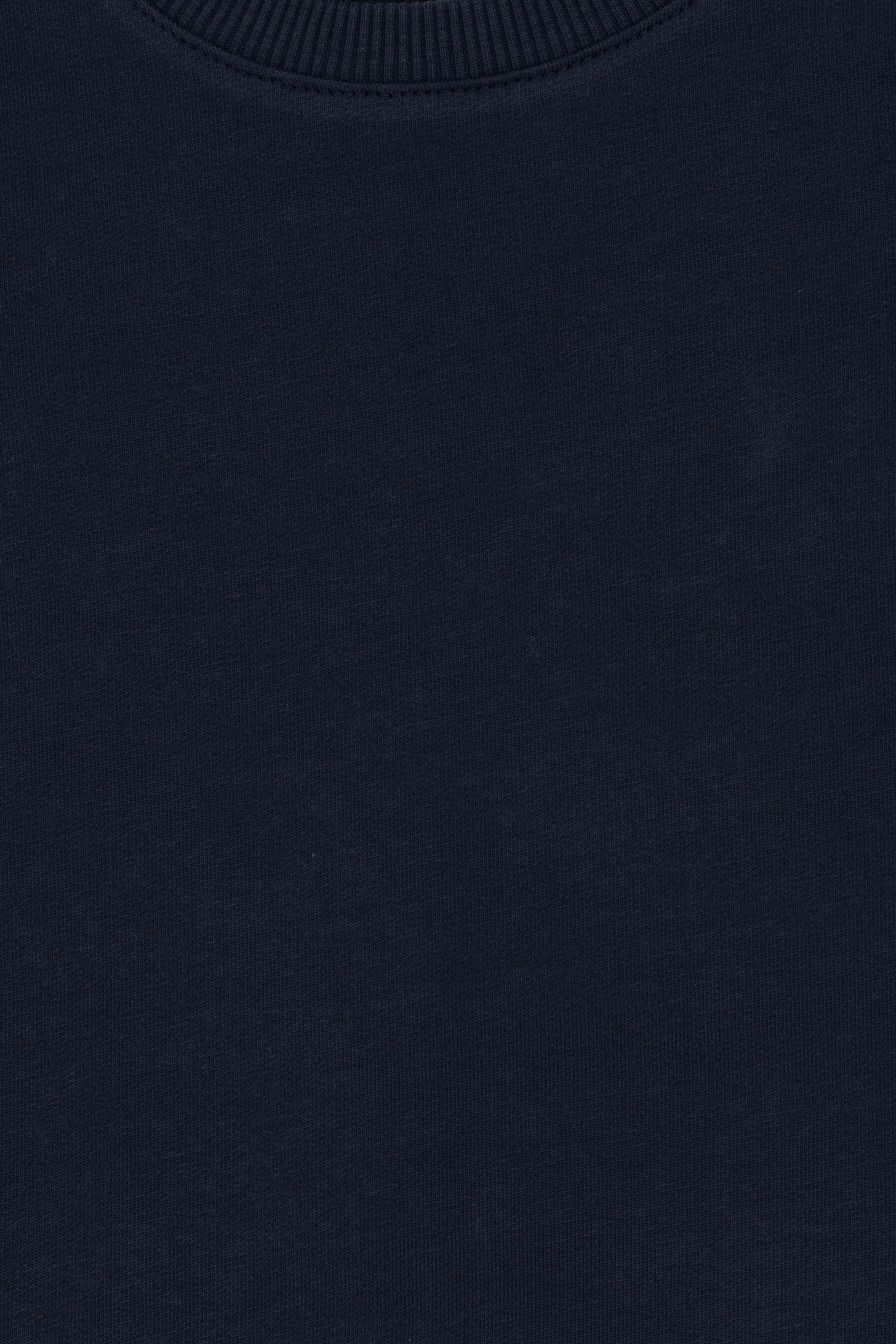 Erkek Çocuk Açık Lacivert İnce Bisiklet Yaka Basic Sweatshirt