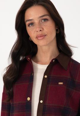 Kadın Bordo Uzun Kollu Gömlek - 50317225010